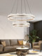 Modern Minimalist Living Room Chandelier, Light Luxury Dining Room Bedroom High-End Italian Smart Circle Lamp, Post-Modern Chandelier