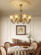 All-Copper American-Style Vintage Living Room Chandelier, European-Style Simple and Elegant Lighting for Villa, Home, Dining Room, Bedroom, Cozy New Model Lighting Fixtures