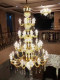 Villa Duplex Living Room All-Copper Crystal Chandelier French Light Luxury Dining Room Bedroom Grand Self-Built House Golden Lighting Fixtures