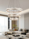 Modern Minimalist Living Room Chandelier, Light Luxury Dining Room Bedroom High-End Italian Smart Circle Lamp, Post-Modern Chandelier