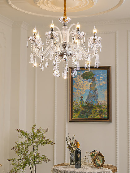 European-Style Crystal Chandelier, French-Style Living Room Lamp, Master Bedroom, Dining Room, Study Room, Modern Neoclassical Chandelier, New Large Lighting Fixtures