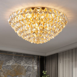 Modern Minimalist Crystal Ceiling Light, Living Room Main Light, New Light Luxury European Style Luxury Dining Room Light, Bedroom Zhongshan Lighting Fixtures
