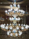 Large Chandelier for Duplex Villa, Simple European-Style Villa, Duplex Villa, French-Style Living Room Crystal Lamp, Grand Ceramic Lighting Fixtures