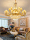 European-Style Villa Duplex Large Chandelier, Living Room Crystal Chandelier, French Light Luxury Duplex Dining Room Bedroom Chandelier