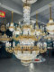 All-Copper French-Style Villa Duplex Large Chandelier, Living Room Crystal Lamp, Grand European-Style Self-Built House Hollow Luxury Lighting Fixtures