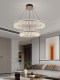 Living Room Chandelier, Circular Light Fixture, Light Luxury and High-End Feel, Elegant Dining Room, Bedroom, Modern Minimalist Style, Grand Villa Lobby Main Light