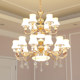 Villa Duplex Large Chandelier with Hollow Design for Three or Four Floors, Living Room Lamp, Staircase Lamp, Zinc Alloy Crystal Lighting Fixtures
