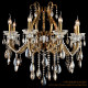 Huanmei Lighting Bronze Classical Lamps European Crystal Lamp Chandelier Living Room Dining Room Bedroom Led Candle Chandelier