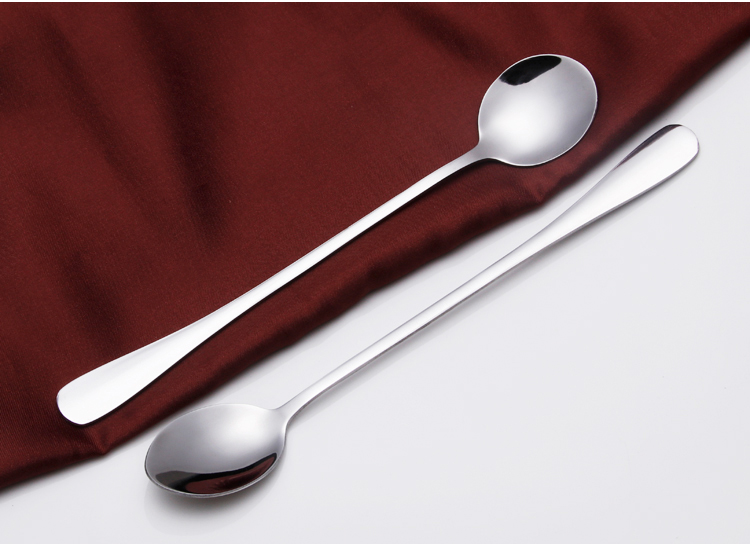 Tay cầm dài muỗng cà phê thìa khuấy thìa đá inox thời trang sáng tạo dễ thương bộ đồ ăn phương tây - Đồ ăn tối dĩa nhỏ