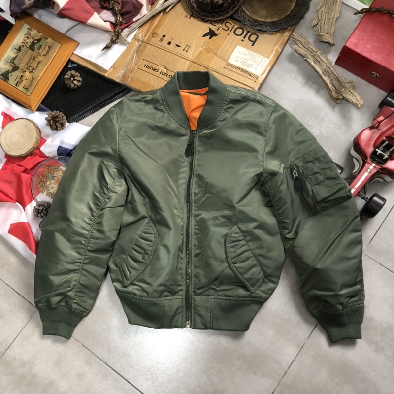 Ma1 Single Version Jacket, Spring and Autumn Style, Made in Japan, Men's Jacket, Single Board Jacket, Unisex Trendy Style