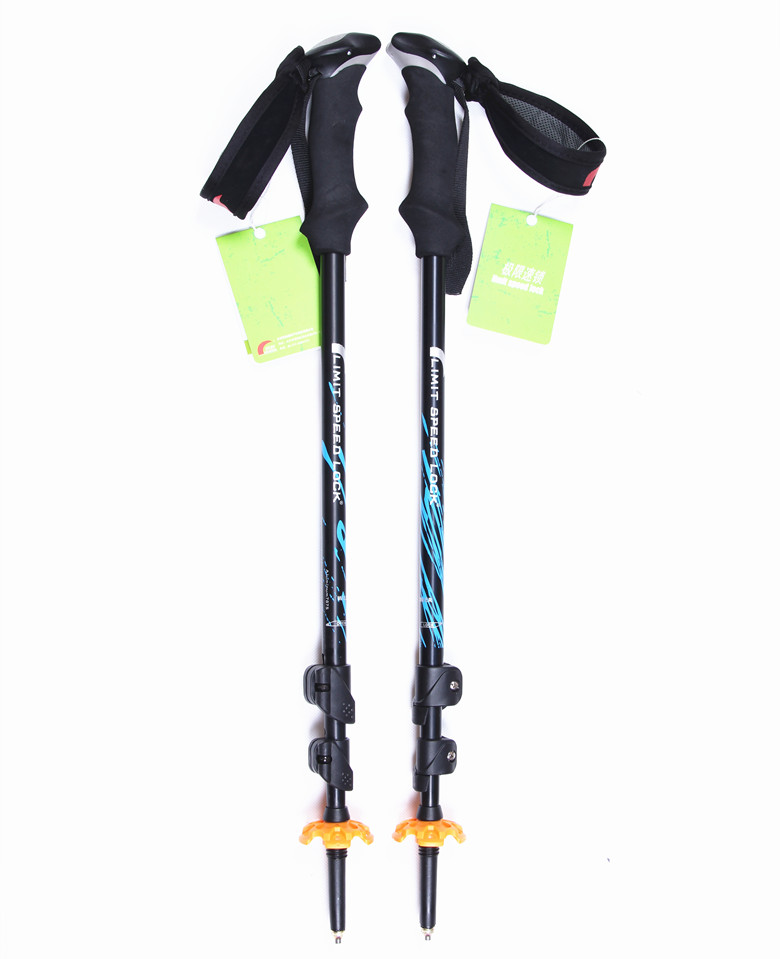Khóa tốc độ cực cao Khóa ngoài trekking cực chuyên nghiệp lớp trekking 7075 nhôm dài nhất 140cm tháp sói - Gậy / gậy gậy leo núi đa năng