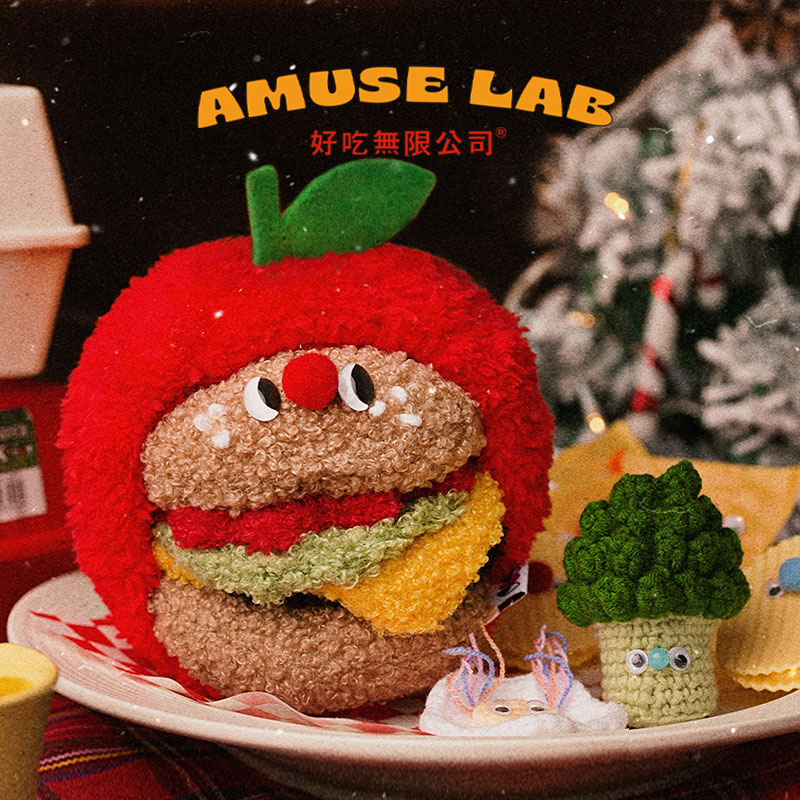 Tasty Unlimited Original Handmade Plush Hamburger Doll Cup Cushion mirror hand for hamburger Birthday Gift-Taobao