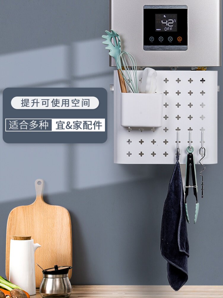 Hole plate shelf shelf cover shelf shelf under gas water heater under natural gas water heater