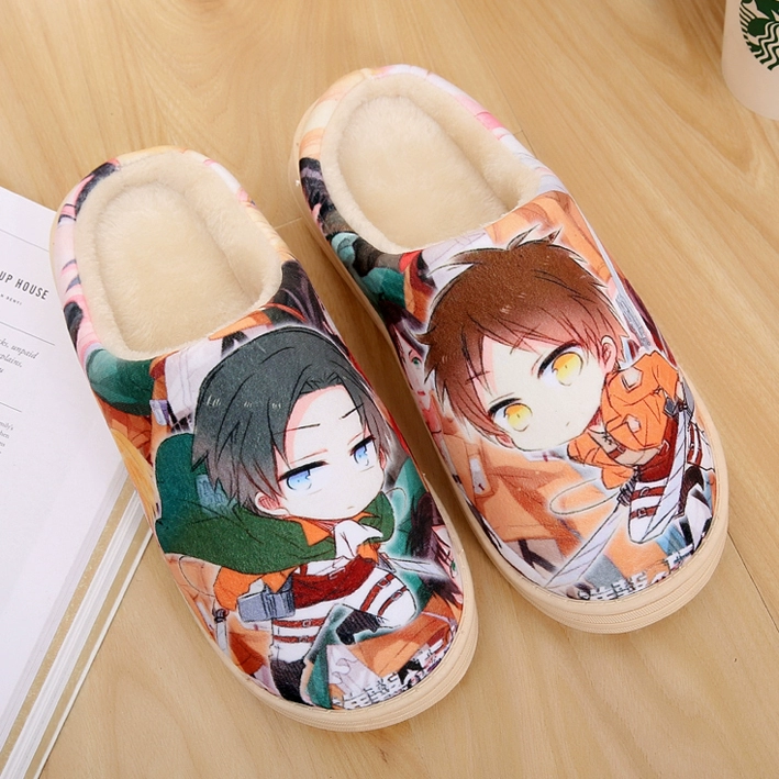 Dép bông Gintama đánh vào phim hoạt hình của phụ nữ khổng lồ cộng với phim hoạt hình nhung ấm áp quanh nhà mùa thu và mùa đông