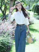 White shirt white shirt with jeans in white shirt