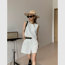 Casual Fashion Name Yuan Temperament Womens Clothing Tennis Red Poppers Van Minus Age Vest Shorts Two Suits Summer Women