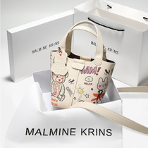 Hong Kong MK genuine leather handbag Pack woman Summer 2022 new Advanced Sensation Texture small crowdDesign Mini Oblique Satchel Bag