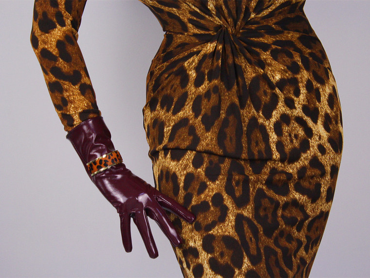Tech Gloves Faux Patent Leather Wrist Long Short Coffee Black White Touchscreen 28cm LLDLLNT