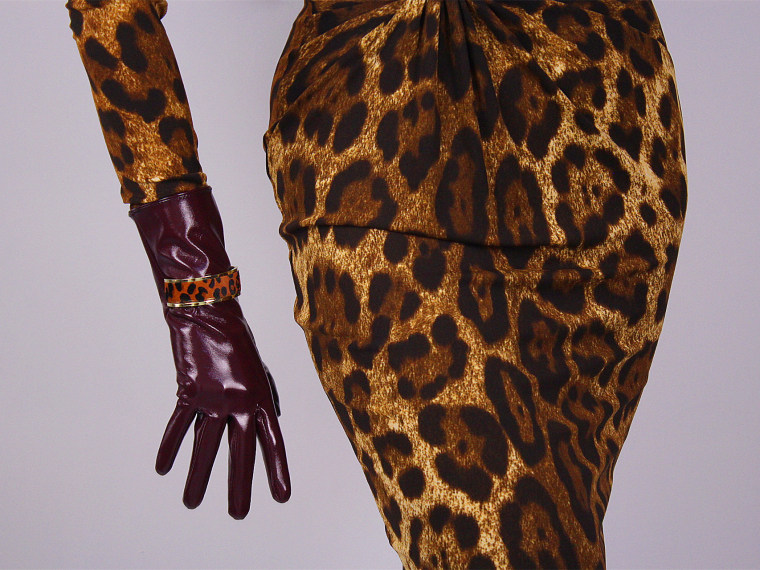 Tech Gloves Faux Patent Leather Wrist Long Short Coffee Black White Touchscreen 28cm LLDLLNT