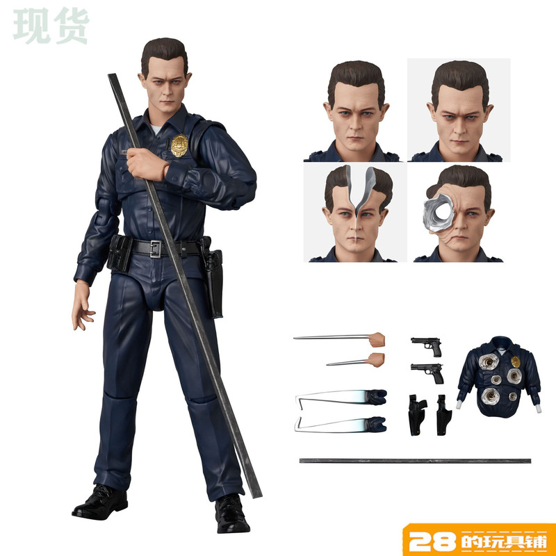 In Stock Medicom Mafex Terminator 2 T1000 1/12 Scale with Movable Joints