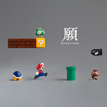 (Wish) classic Mario Super Mary scene micro landscape fleshy flower pot mini fish tank ornaments