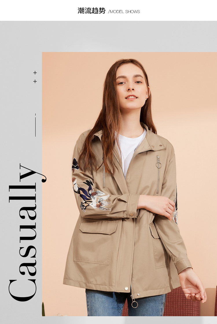 Trench pour femme      en Coton - Ref 3226917 Image 7