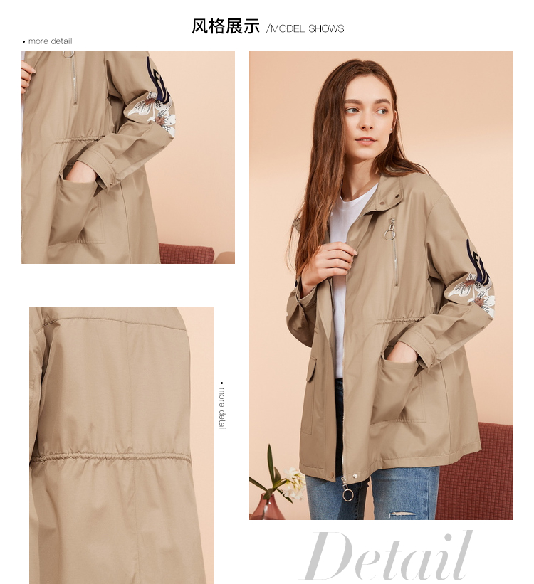 Trench pour femme      en Coton - Ref 3226917 Image 8