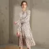 Qiu Shui Yiren Mùa đông Mới in Váy midi cho nữ Eo cao Đầm thun Đầm voan váy đầm đẹp Sản phẩm HOT