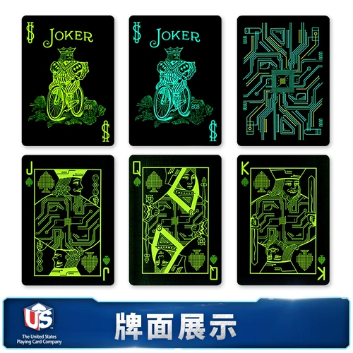 Велосипедная велосипедная покер покер покер импорт Bubin Collection Цветочная вырезка волшебная карта Tide Pissing Gift Night Model