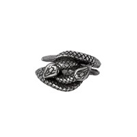 Alchemy R259 CONSPRIMUS double snake entwined dark gothic style ring