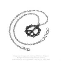 Alchemy British A brand PAX peace rock punk heavy metal personality street necklace