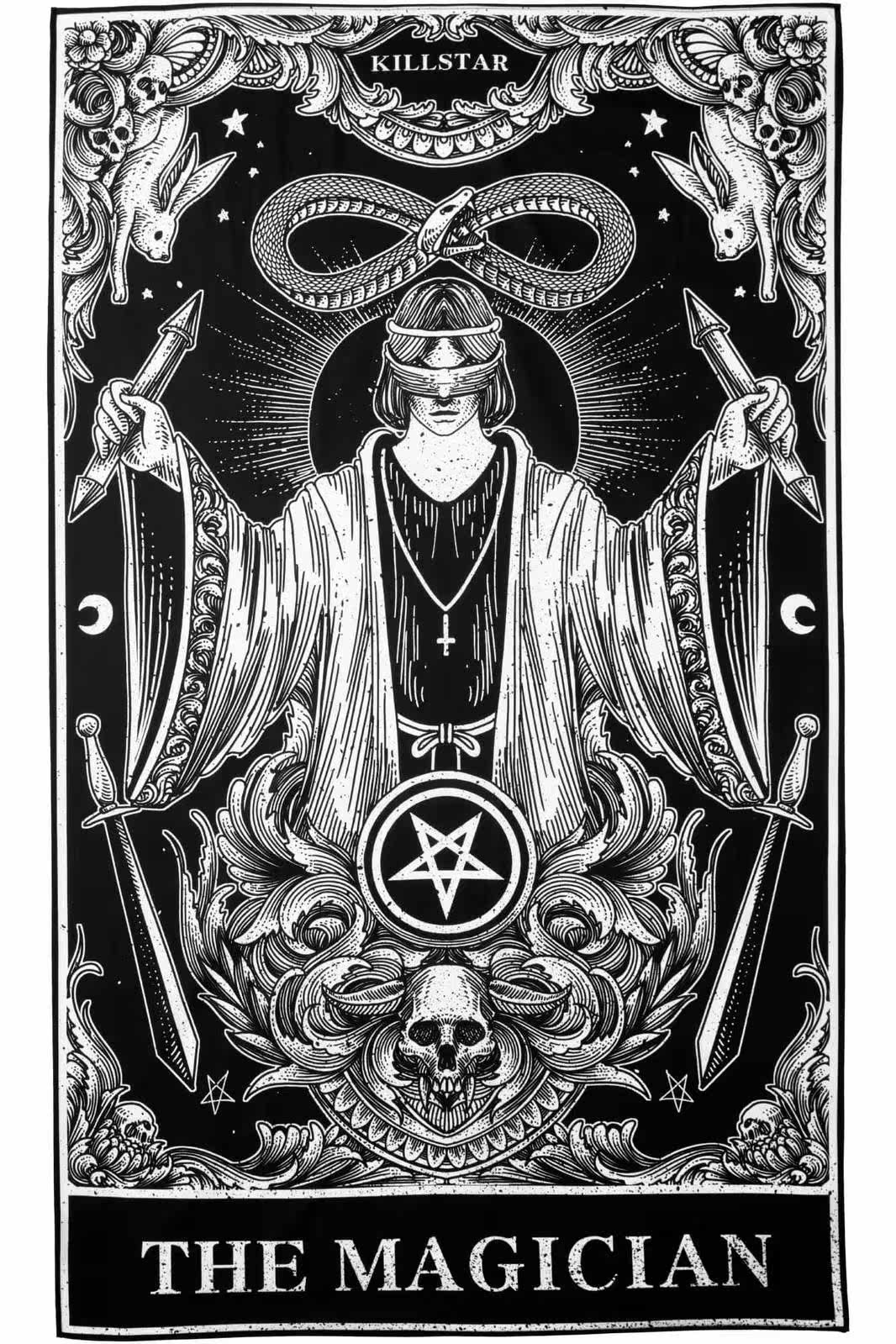 Гобелен killstar哥特暗黑magician摇滚朋克亚文化二次元家居挂图挂画