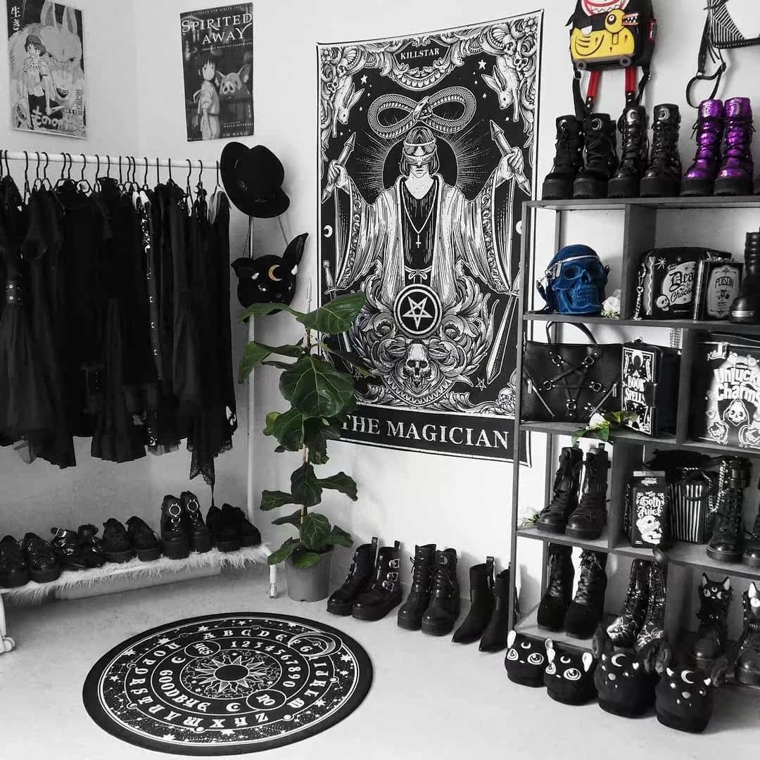 Гобелен killstar哥特暗黑magician摇滚朋克亚文化二次元家居挂图挂画