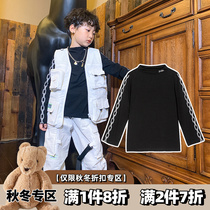 High sweet pear vortex original childrens cotton Korean long sleeve T-shirt boys and girls 2021 new foreign style bottoming coat tide