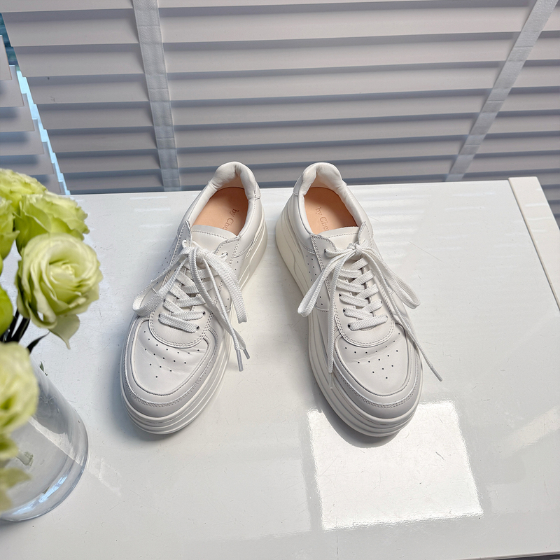 26 New Minimalist White Shoes Genuine Leather Casual Shoes Height-Increasing Thick Sole 6cm Platform Shoes Handmade Chen Dan Women's Shoes Chendan 26 New Minimalist White Shoes Genuine Leather Casual Shoes Height-Increasing Thick Sole 6cm Platform Shoes Handmade Chen Dan Women's Shoes Chendan