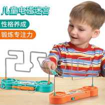 Happy camp game with the same rail electronic brushstrokes maze puzzle game machine toy set for boys and girls