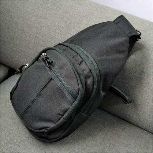 Спортивная сумка через плечо подходит для мужчин и женщин для отдыха, черная сумка на одно плечо, нагрудная сумка