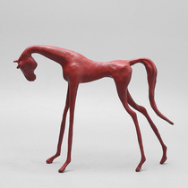 Modern new Chinese creative abstract horse ornaments office desk crafts decoration home soft decoration artwork