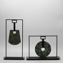 Modern new Chinese creative iron art treasure decorations ornaments living room porch TV cabinet art office decoration