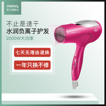 Rewa anion big wind hair dryer Mens home high-power hot and cold air women do not hurt hair portable hair dryer