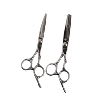 Rewa stainless steel scissors Barber tools Full set of hair professional barber teeth scissors flat scissors thin scissors Household