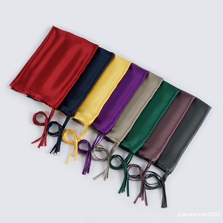 19 Mumm heavy weight 100 Mulberry Silk plain silk silk pillow scarf pillow head scarf silk breathable and comfortable nationwide