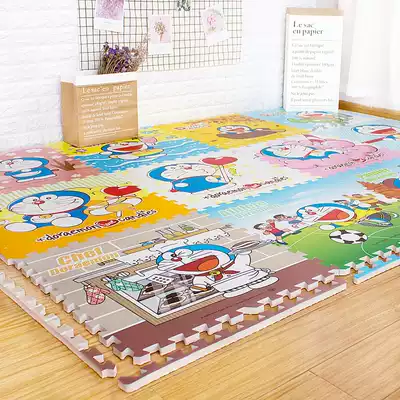 Mingde cartoon foam floor mat splicing baby climbing mat baby child floor mat puzzle Kitty cat bedroom