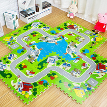Minder Car City Road Children Play Pads Baby Traffic Crawl Cushion Foam Splicing Mat 40 * 40
