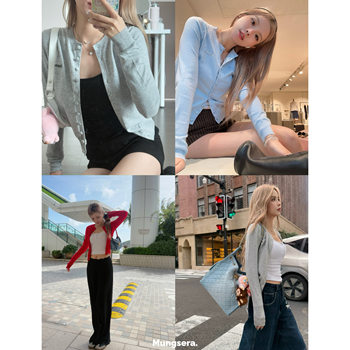 Mungsera Dreams Come True in Three Colors! Dream on Original Sun Protection Embroidered Long-Sleeved Cardigan Air-Conditioning Shirt