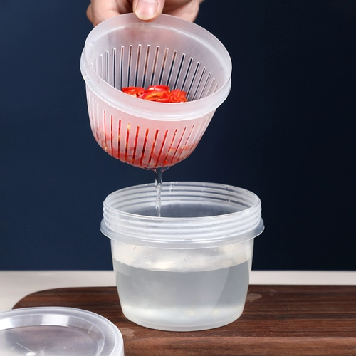 4166. Лук/чеснок/имбирь свежую коробку с двойной слой постоянной и дефузирующей пищи, фруктов и фруктов.