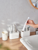 KM 825 Japanese toothpaste toothbrush stand on the countertop electric toothbrush holder is used for removable rice wood