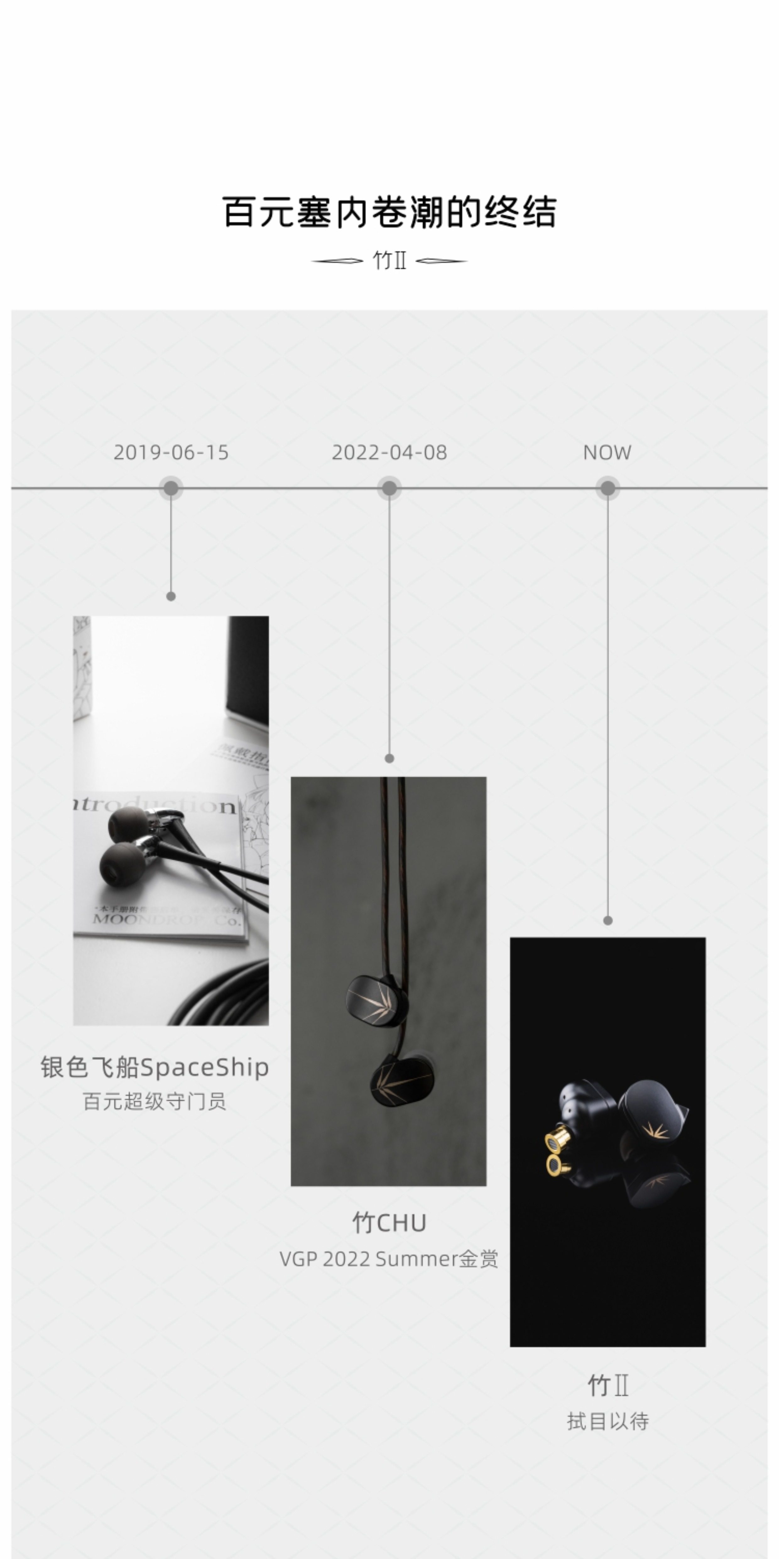 水月雨竹2高性能动圈入耳式耳机新款可换线HiFi发烧耳塞