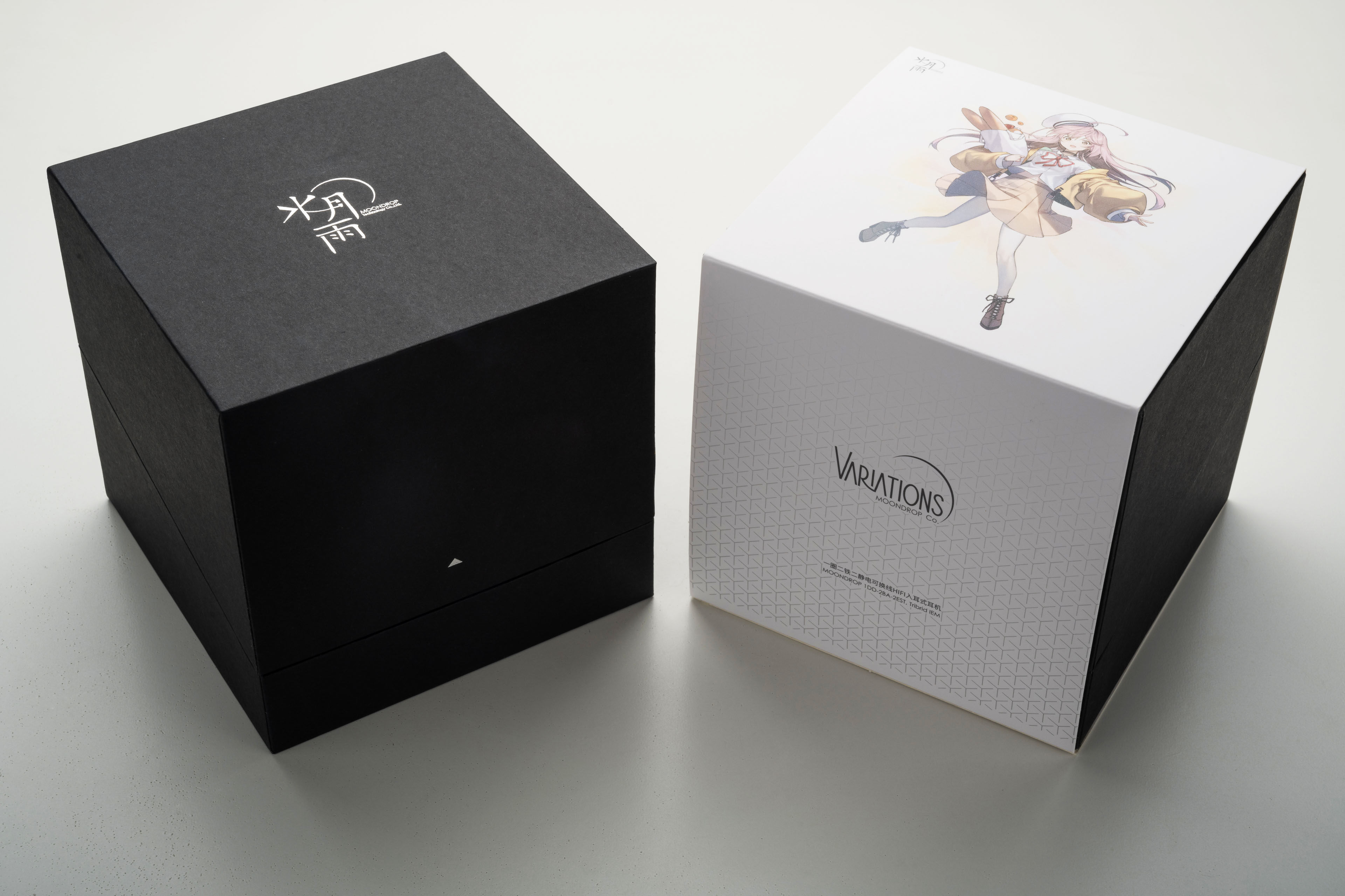 水月雨VARIATIONS变奏曲一圈二铁二静电可换线耳塞HIFI入耳式耳机
