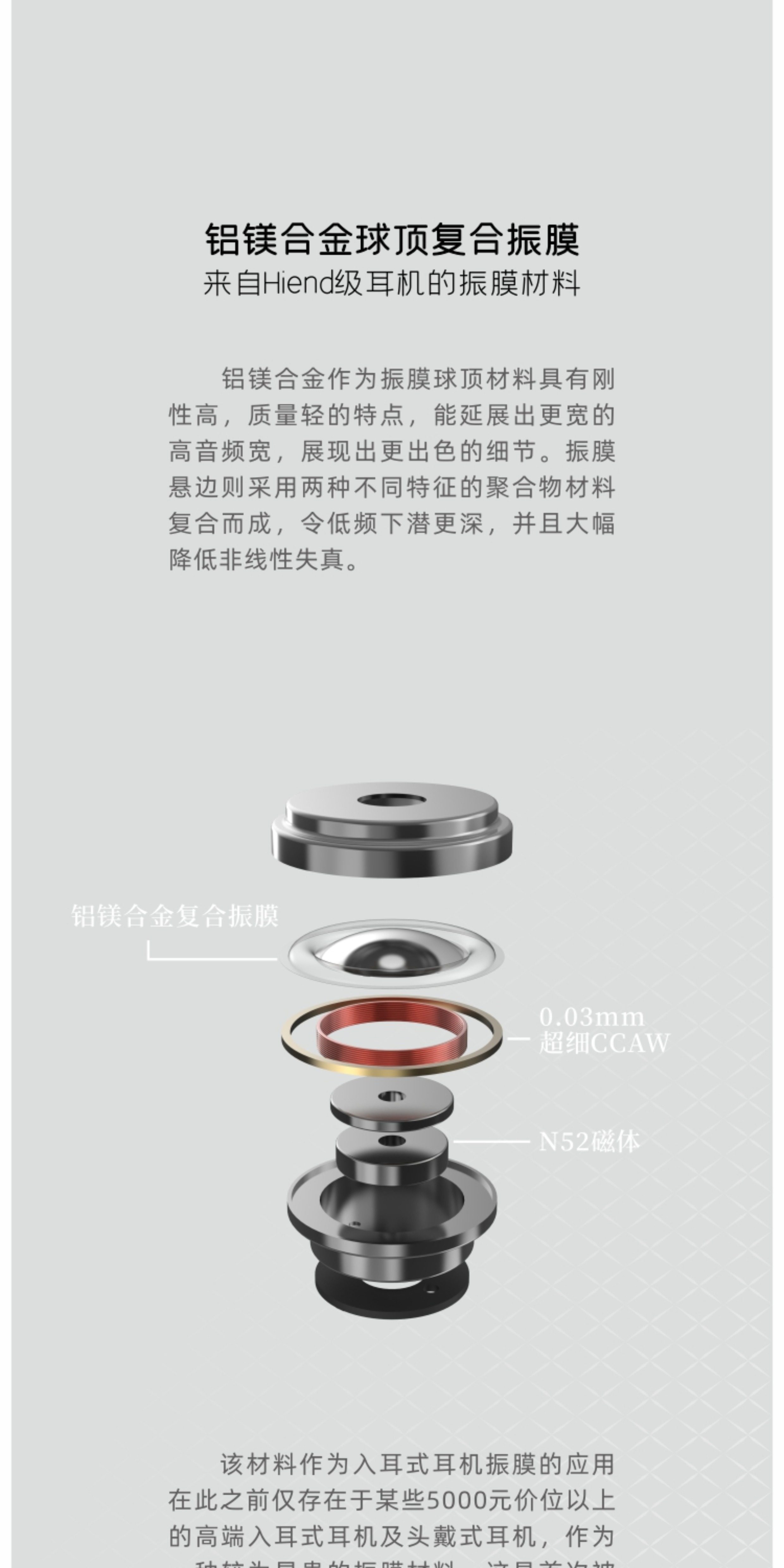水月雨竹2高性能动圈入耳式耳机新款可换线HiFi发烧耳塞